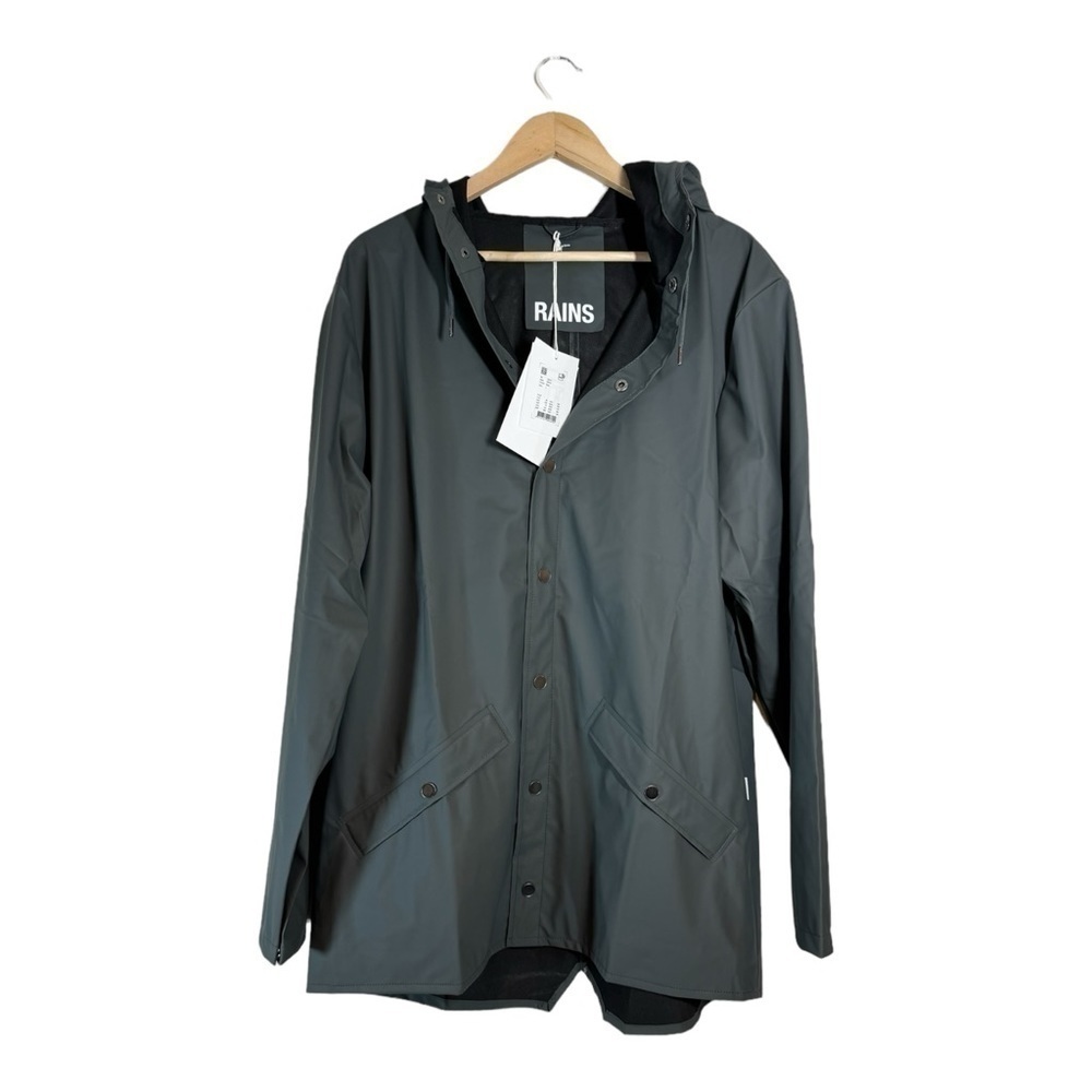 Rains Waterproof Jacket in Slate NWT - Picture 4 of 7
